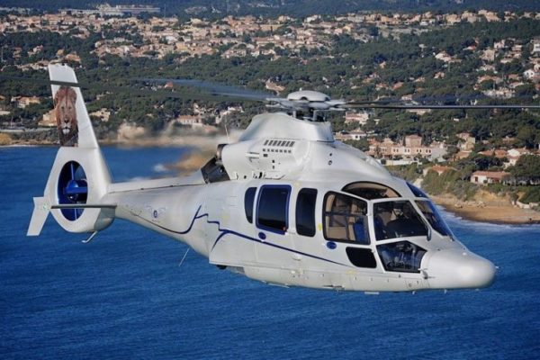 Helicopter transport arranged by Celebrity Projects