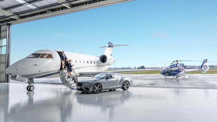 Private jet and luxury transport arranged by Celebrity